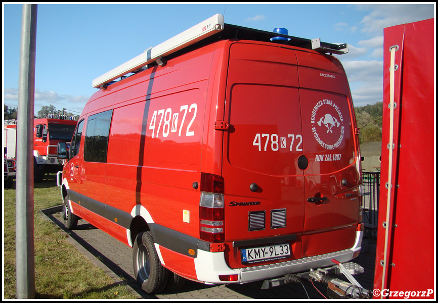 478[K]72 - SLKw Mercedes Benz Sprinter 315 CDI/SzczÄ™Å›niak - OSP MyÅ›lenice- GÃ³rne PrzedmieÅ›cie