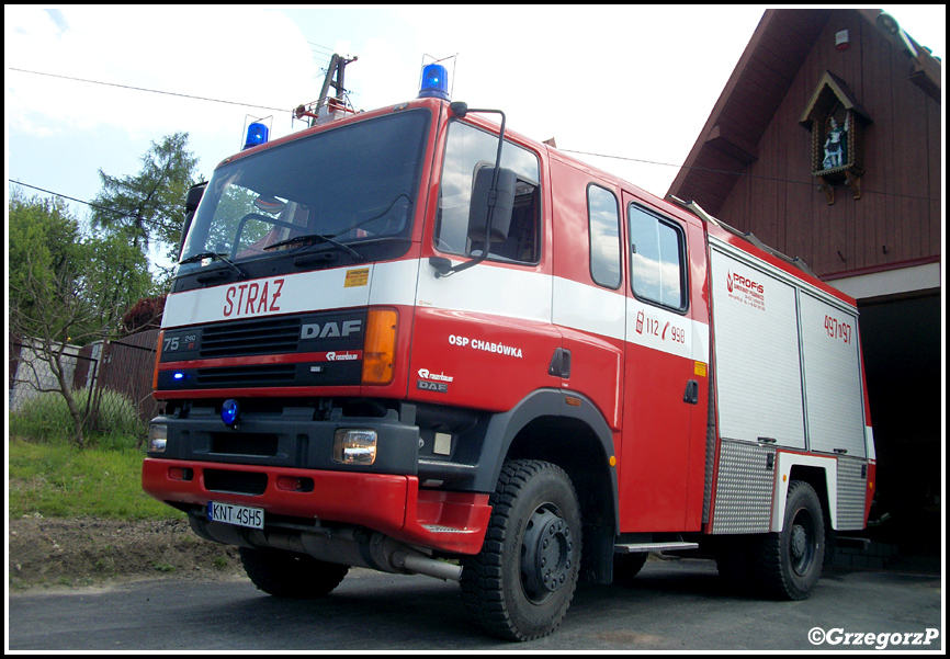 497[K]97 - GBA 3/24 DAF 75/Doeschot- Rosenbauer - OSP Chabówka