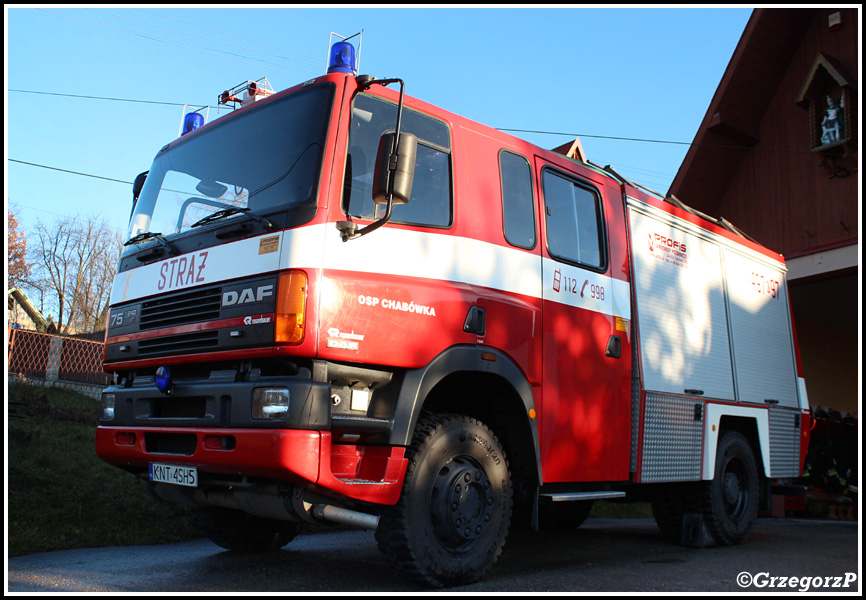 497[K]97 - GBA 3/24 DAF 75/Doeschot- Rosenbauer - OSP Chabówka