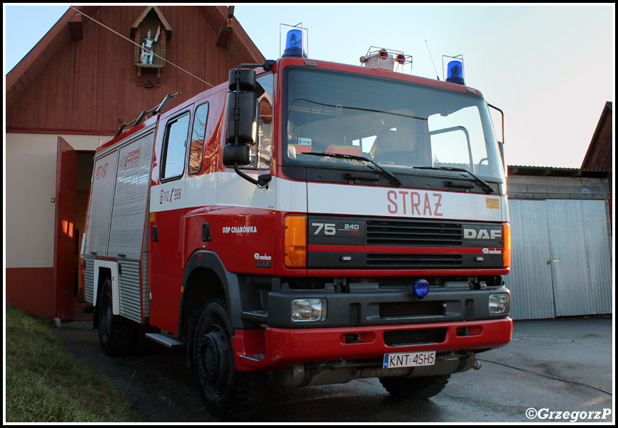 497[K]97 - GBA 3/24 DAF 75/Doeschot- Rosenbauer - OSP Chabówka