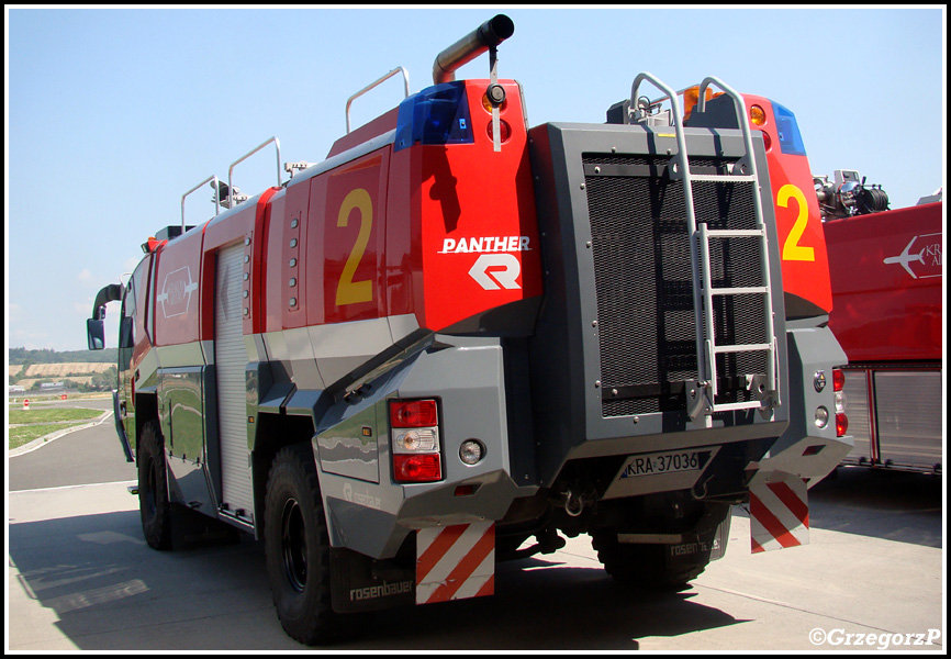 2 - GCBAPr 6,2/72+135 Rosenbauer Panther CA-6 - LSRG Kraków- Balice