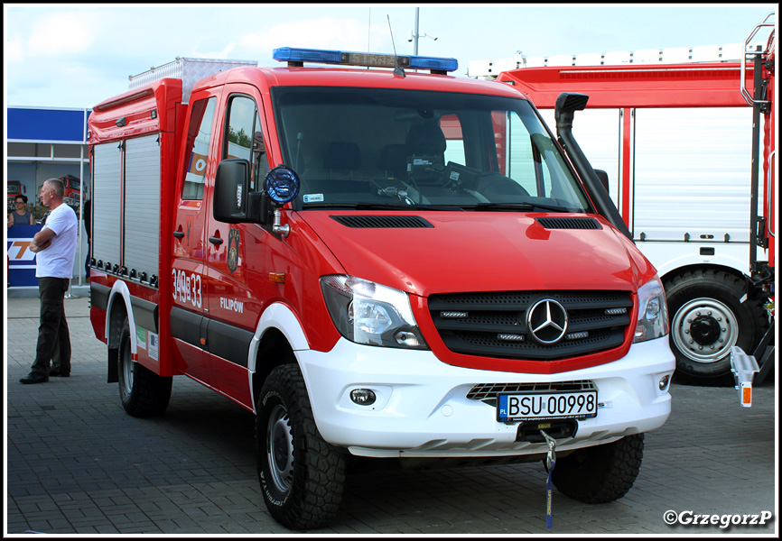 349[B]33 - SLRt Mercedes Benz Sprinter 416 CDI/Moto Truck - OSP FilipÃ³w