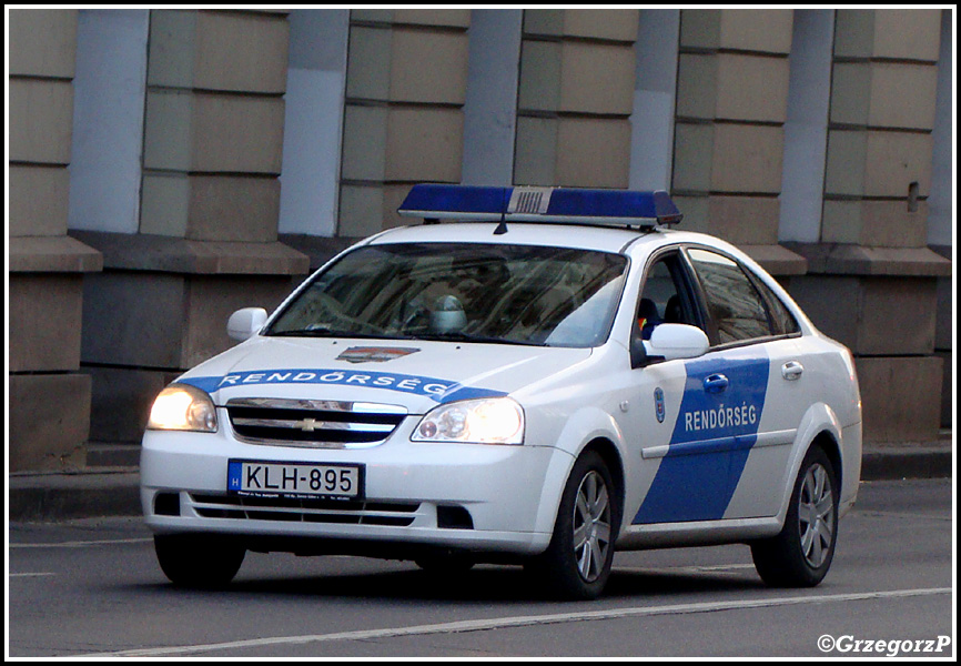 KLH-895 - Chevrolet Lacetti - RendÅ‘rsÃ©g Budapeszt