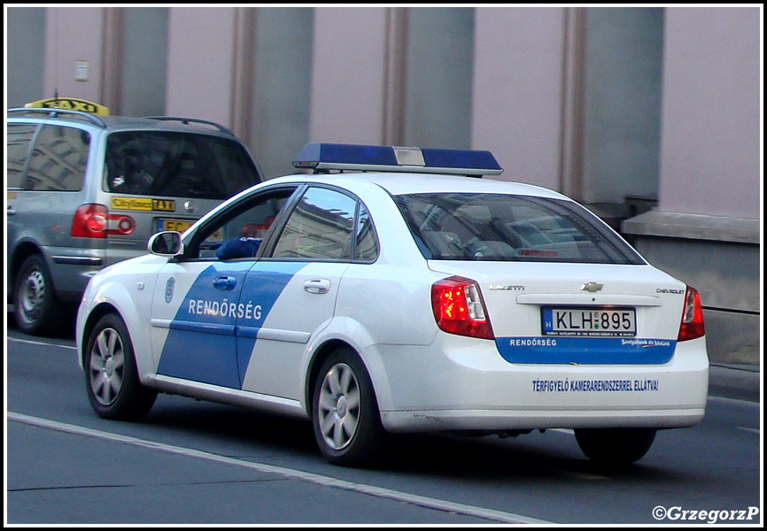 KLH-895 - Chevrolet Lacetti - RendÅ‘rsÃ©g Budapeszt