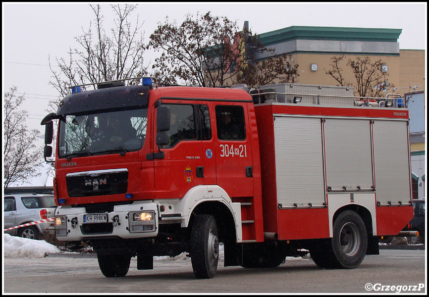 304[K]21 - GBA 2,5/25 MAN TGM 13.280/Stolarczyk - JRG 4 Kraków