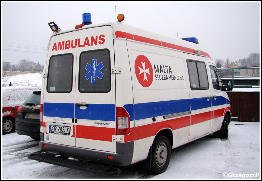 Mercedes Benz Sprinter 312 D/Binz - Malta SÅ‚uÅ¼ba Medyczna, o. ChrzanÃ³w