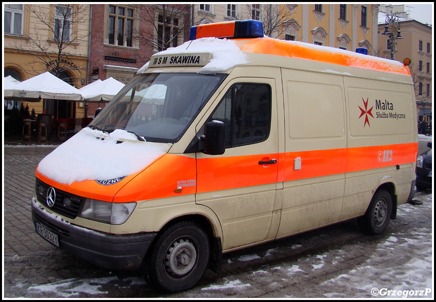 Mercedes Benz Sprinter 312D/System Strobel - Malta SÅ‚uÅ¼ba Medyczna Skawina