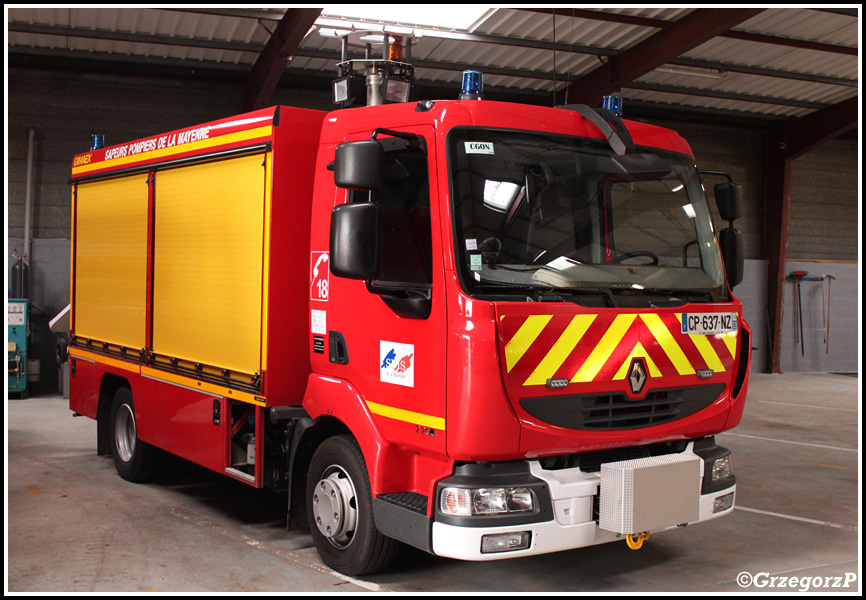 CP-637-NZ - VSR Renault Midlum 220.12 dCi/Gimaex - SDIS 53 de la Mayenne, Centre de Secours Château-Gontier