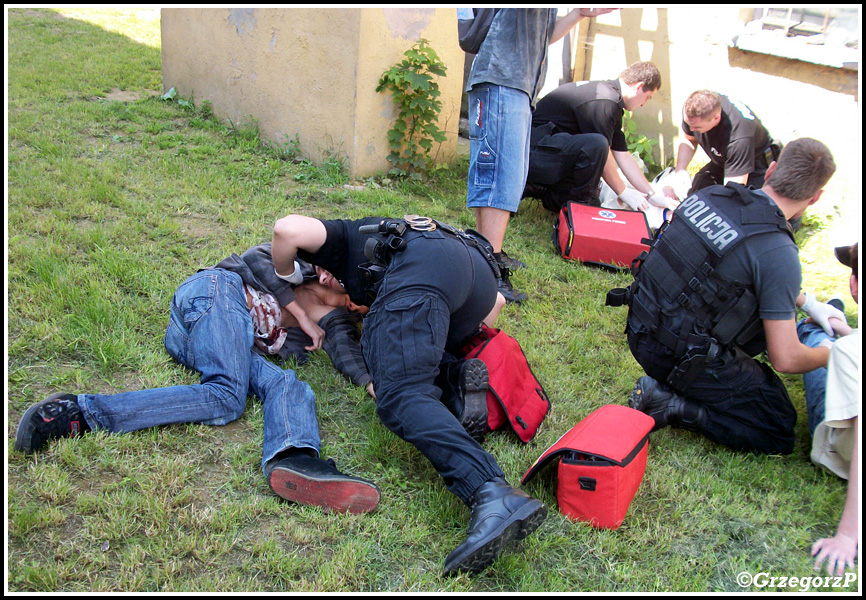 2.07.2010 - Nowy Targ - V Zawody Pierwszej Pomocy dla SÅ‚uÅ¼b Mundurowych