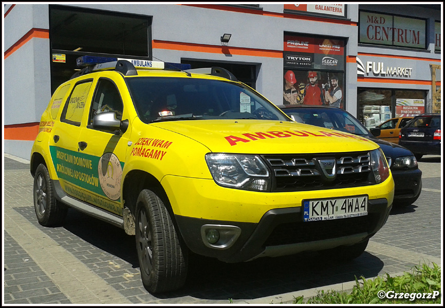Dacia Duster - Domowe Hospicjum KrÃ³lowej ApostoÅ‚Ã³w w WiÅ›niowej