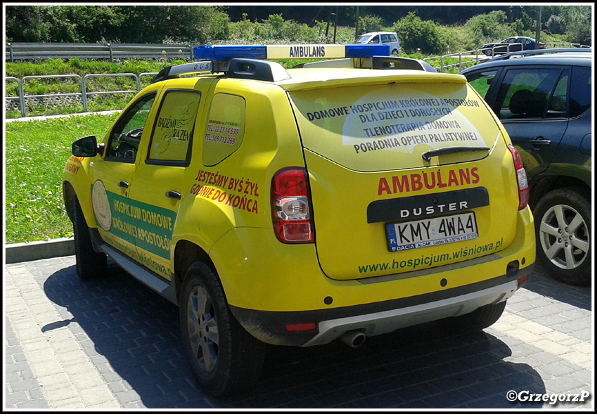 Dacia Duster - Domowe Hospicjum KrÃ³lowej ApostoÅ‚Ã³w w WiÅ›niowej