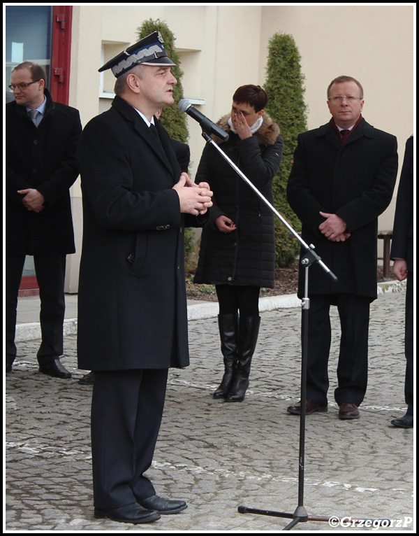 30.01.2016 - Kraków, Szkoła Aspirantów PSP - Przekazanie samochodów dla jednostek OSP województwa małopolskiego