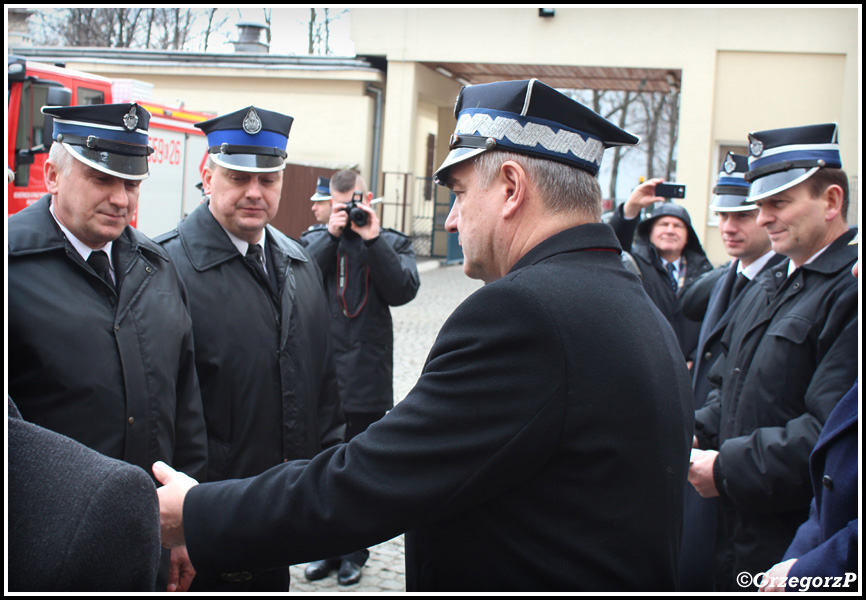 30.01.2016 - Kraków, Szkoła Aspirantów PSP - Przekazanie samochodów dla jednostek OSP województwa małopolskiego