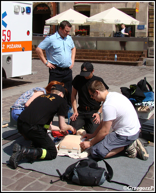 21.05.2012 - Kraków, Rynek Główny - Wojewódzkie obchody Dnia Strażaka