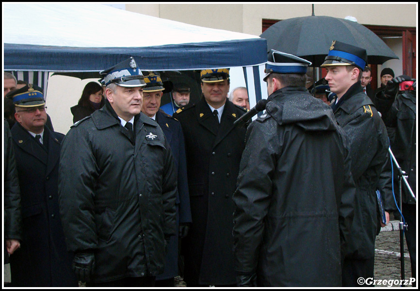 14.01.2014 - Kraków, Szkoła Aspirantów PSP - Przekazanie samochodów dla jednostek OSP województwa Małopolskiego