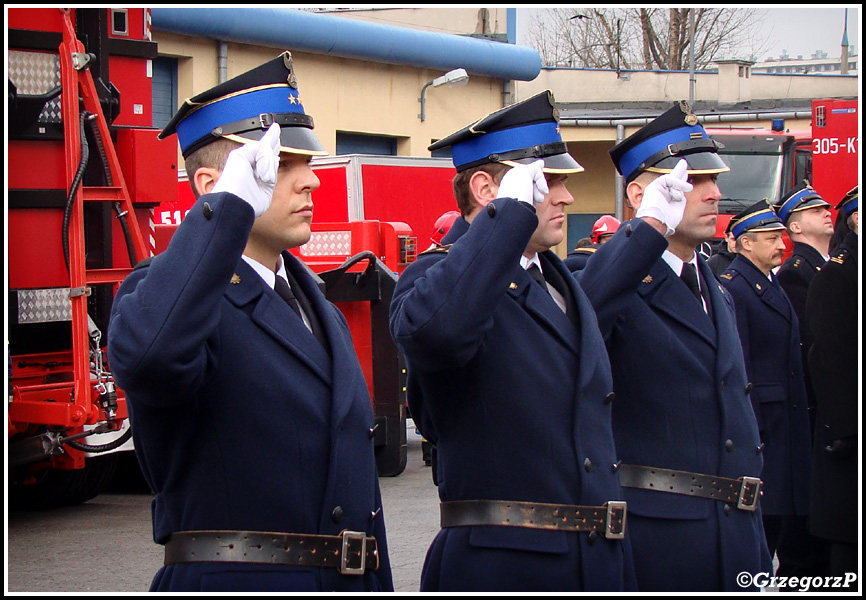 11.02.2014 - Kraków, ul. Zarzecze - Przekazanie sprzętu dla PSP województwa małopolskiego