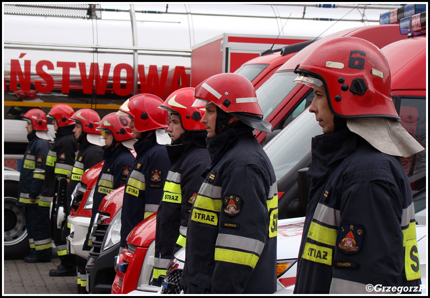 14.02.2013 - Kraków, KW PSP - Przekazanie sprzętu dla strażaków z województwa małopolskiego