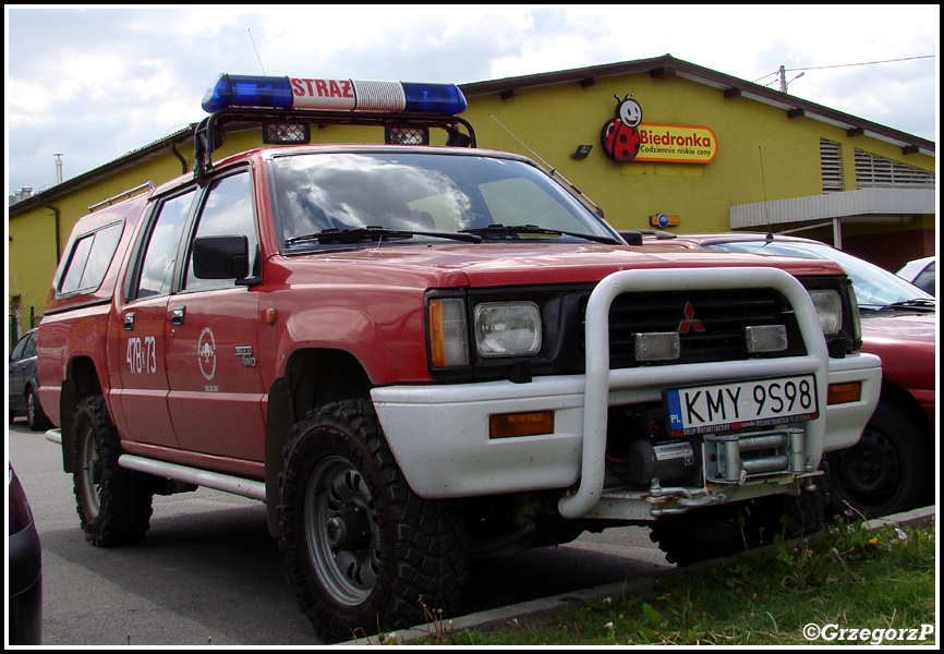 478[K]73 - SLOp Mitsubishi L200 - OSP MyÅ›lenice- GÃ³rne PrzedmieÅ›cie