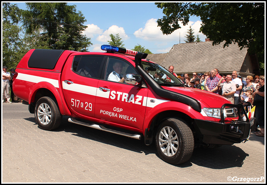 517[K]29 - SLRr Mitsubishi L200 - OSP Poręba Wielka