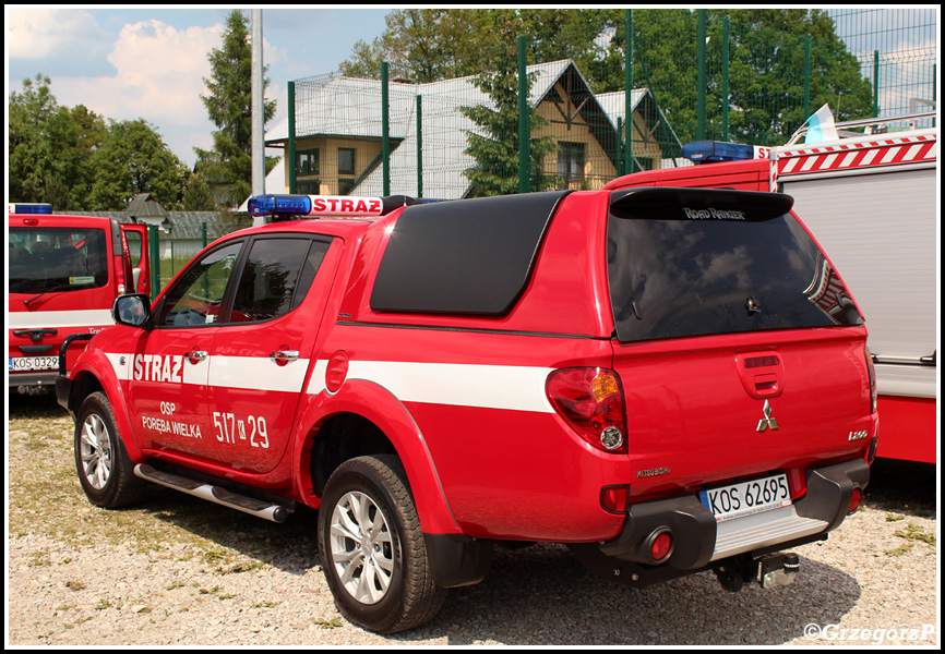 517[K]29 - SLRr Mitsubishi L200 - OSP PorÄ™ba Wielka