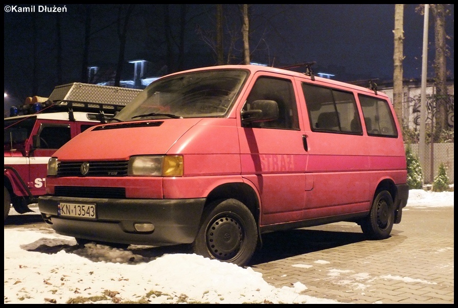 KN 13543 - Volkswagen Transporter T4 - KM PSP Nowy SÄ…cz