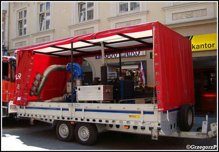 306-P2 - Przyczepa z agregatem pompowym Wiola/Wobis - JRG 6 Kraków