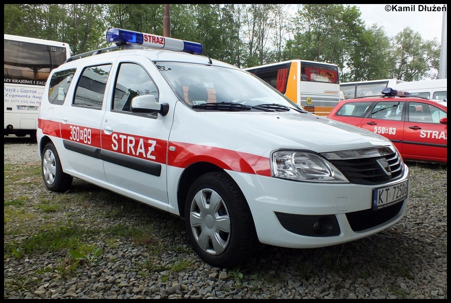 360[K]89 - SLKw Dacia Logan MCV - KM PSP TarnÃ³w