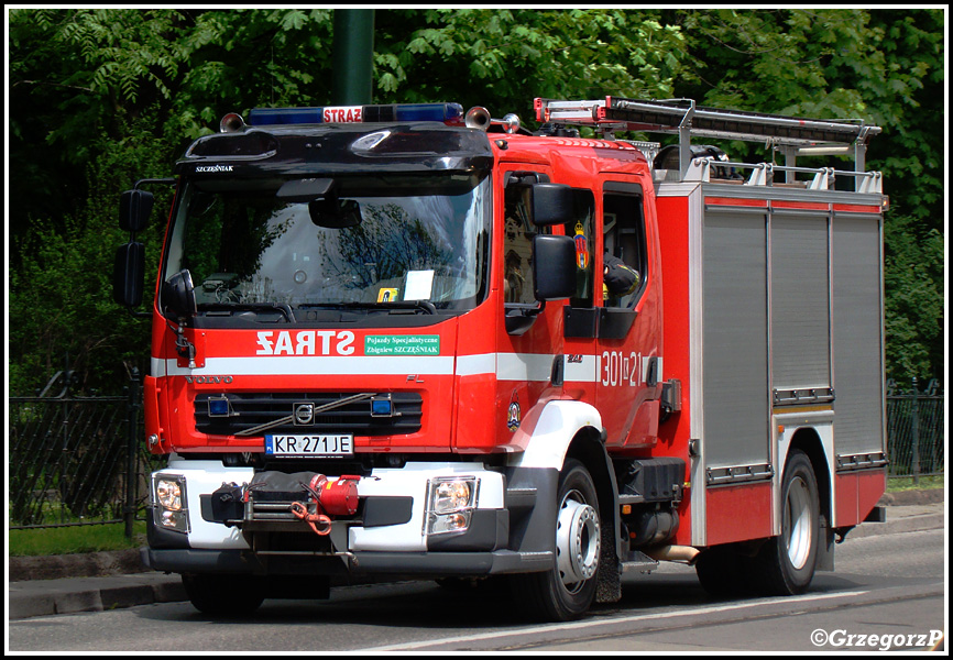 301[K]21 - GBA 2,5/16 Volvo FL 240/Szczęśniak - JRG 1 Kraków