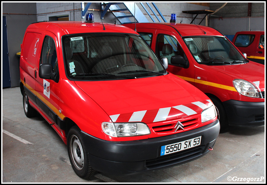 5550 SX 53 - VL CitrÃ¶en Berlingo - SDIS 53 de la Mayenne, Centre de Secours ChÃ¢teau-Gontier