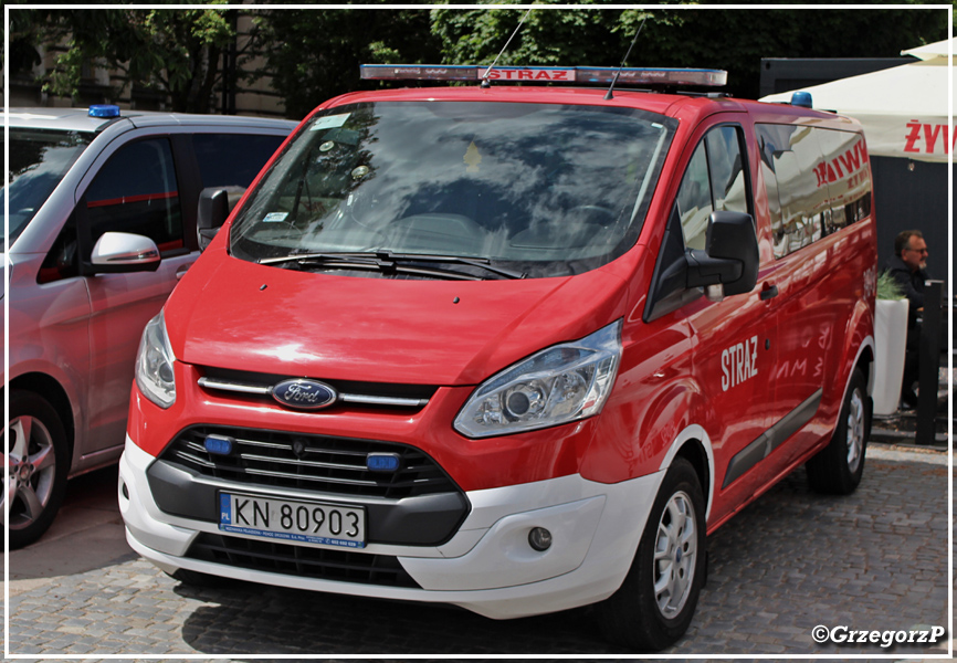 340[K]91 - SLKw Ford Transit Custom/Frank-Cars - KM PSP Nowy SÄ…cz