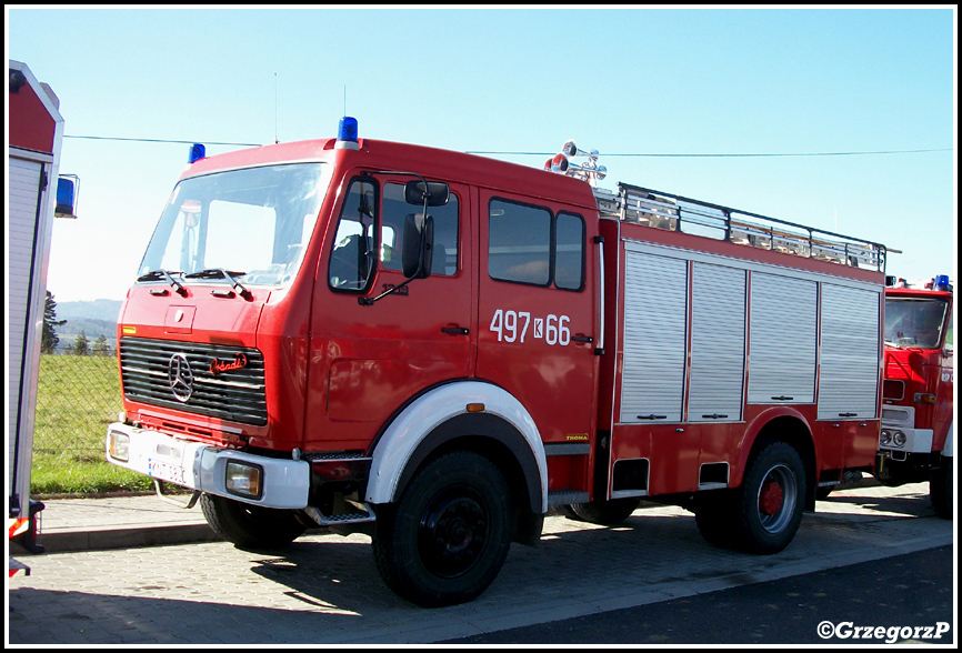 497[K]66 - GBA 2,5/28 Mercedes Benz 1219/BrÃ¤ndle - OSP DÅ‚ugopole