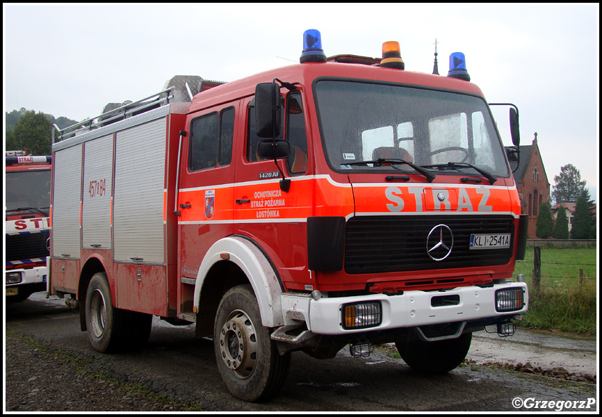 457[K]84 - GBA 2,8/24 Mercedes Benz 1428/BrÃ¤ndle - OSP ÅostÃ³wka
