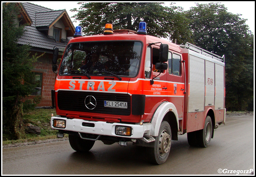 457[K]84 - GBA 2,8/24 Mercedes Benz 1428/BrÃ¤ndle - OSP ÅostÃ³wka