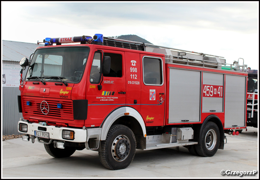 459[K]41 - GBA 2,5/16 Mercedes Benz 1428/Ziegler - OSP Mszana GÃ³rna
