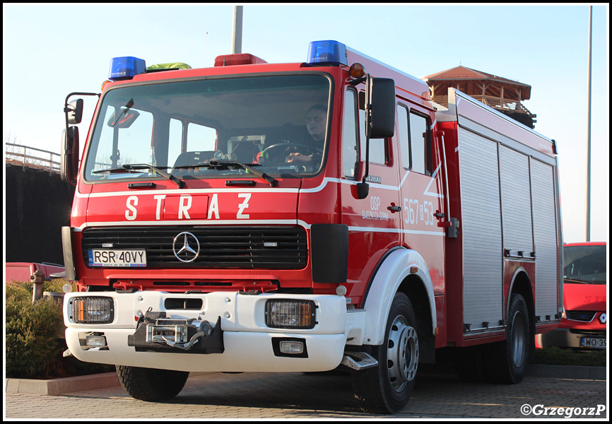 567[R]53 - GBA 2,5/32 Mercedes Benz 1428 AF/BrÃ¤ndle - OSP GwoÅºnica GÃ³rna