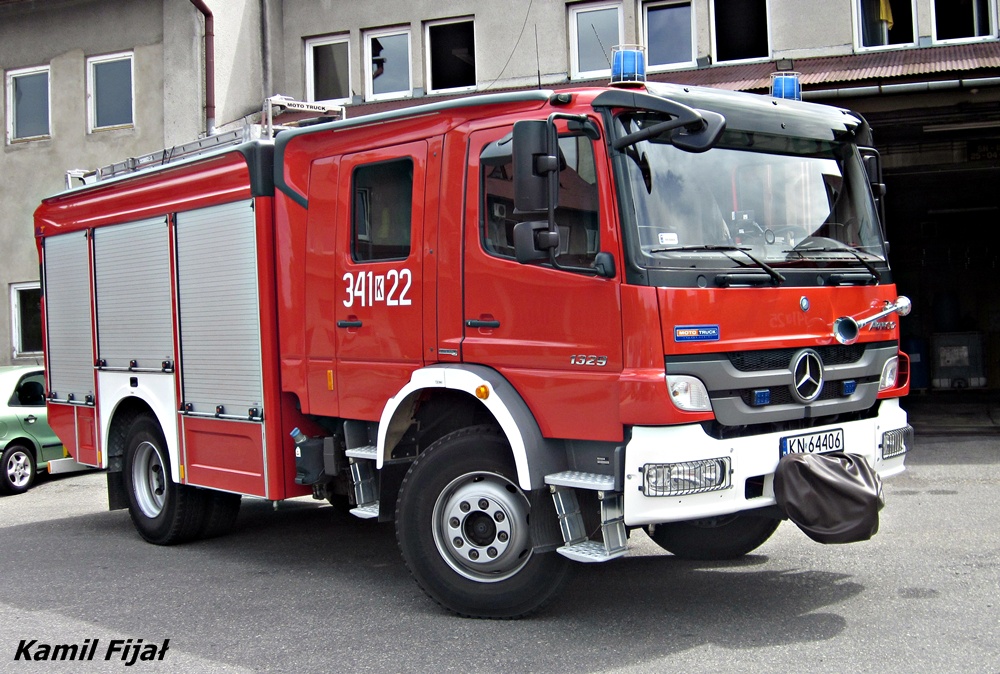 341[K]22 - GBA 2,5/24 Mercedes Benz Atego 1329/Moto Truck - JRG 1 Nowy Sącz