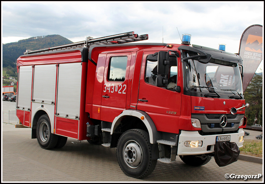 343[K]22 - GBA 2,5/24 Mercedes Benz Atego 1329/Moto Truck - JRG Krynica ZdrÃ³j