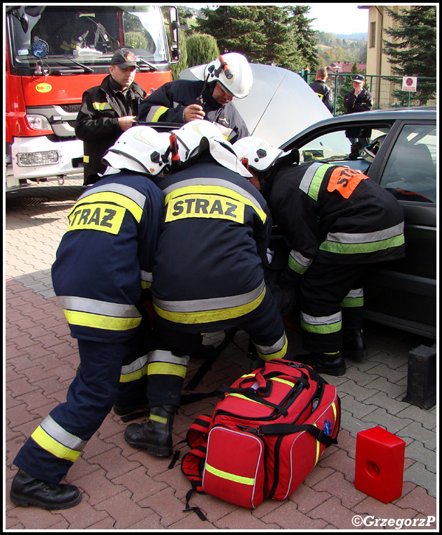 14.10.2012 - Raba WyÅ¼na, remiza - Manewry KSRG