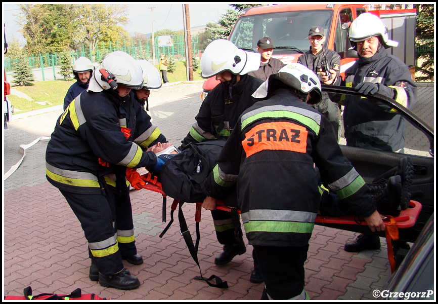 14.10.2012 - Raba WyÅ¼na, remiza - Manewry KSRG