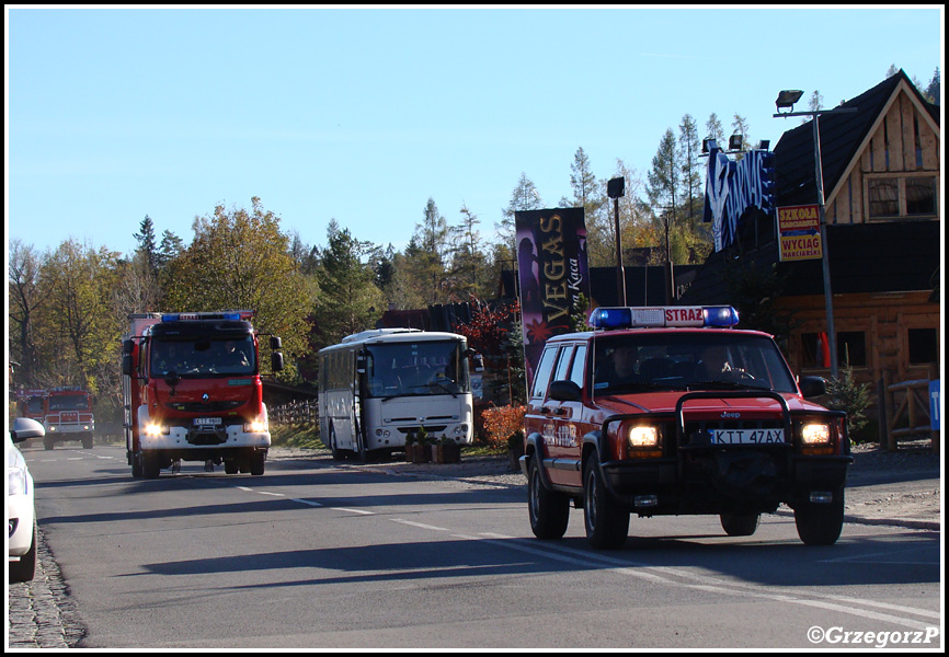 19.10.2012 - Zakopane, ul. Bronisława Czecha - Manewry KSRG powiatu tatrzańskiego