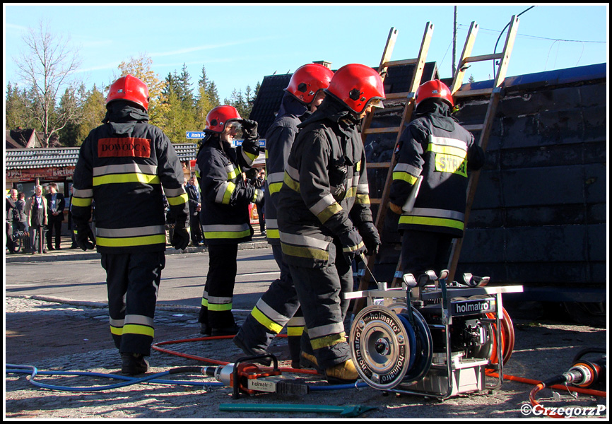 19.10.2012 - Zakopane, ul. Bronisława Czecha - Manewry KSRG powiatu tatrzańskiego