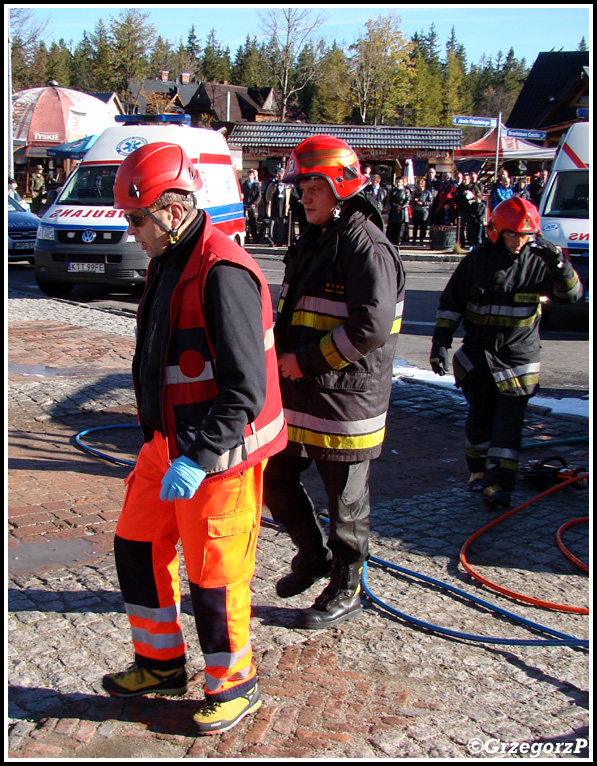 19.10.2012 - Zakopane, ul. BronisÅ‚awa Czecha - Manewry KSRG powiatu tatrzaÅ„skiego