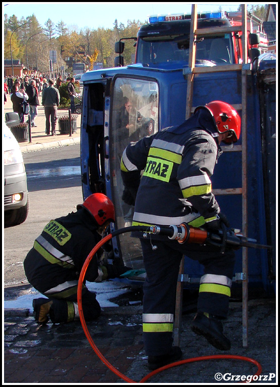 19.10.2012 - Zakopane, ul. BronisÅ‚awa Czecha - Manewry KSRG powiatu tatrzaÅ„skiego