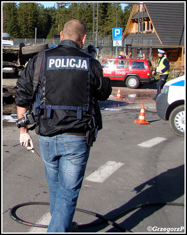19.10.2012 - Zakopane, ul. BronisÅ‚awa Czecha - Manewry KSRG powiatu tatrzaÅ„skiego