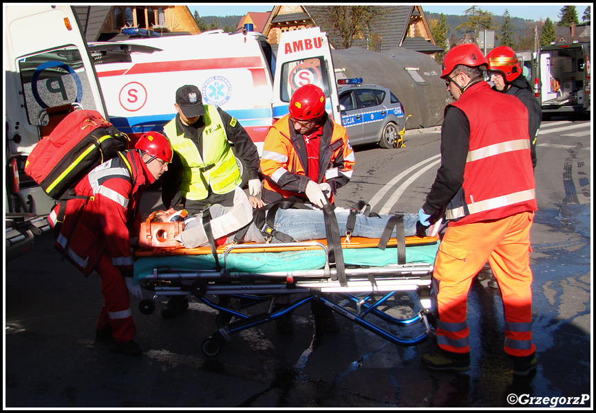 19.10.2012 - Zakopane, ul. BronisÅ‚awa Czecha - Manewry KSRG powiatu tatrzaÅ„skiego
