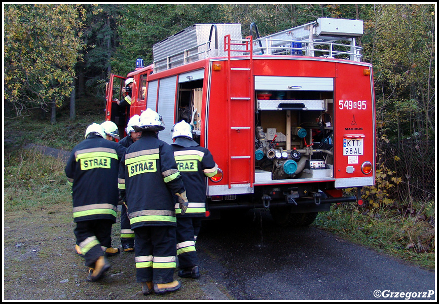 19.10.2012 - Zakopane, ul. BronisÅ‚awa Czecha - Manewry KSRG powiatu tatrzaÅ„skiego