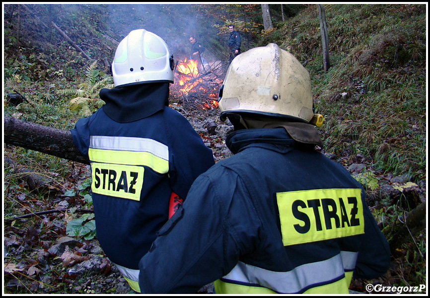 19.10.2012 - Zakopane, ul. BronisÅ‚awa Czecha - Manewry KSRG powiatu tatrzaÅ„skiego