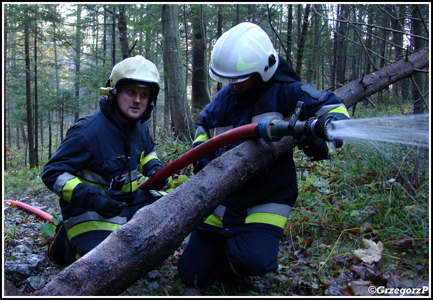 19.10.2012 - Zakopane, ul. BronisÅ‚awa Czecha - Manewry KSRG powiatu tatrzaÅ„skiego