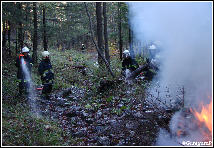 19.10.2012 - Zakopane, ul. BronisÅ‚awa Czecha - Manewry KSRG powiatu tatrzaÅ„skiego