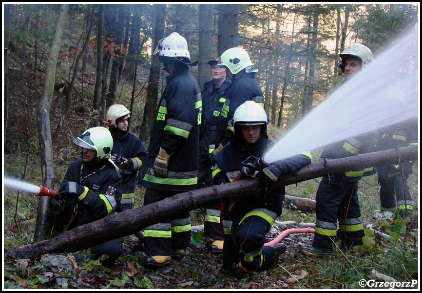 19.10.2012 - Zakopane, ul. BronisÅ‚awa Czecha - Manewry KSRG powiatu tatrzaÅ„skiego
